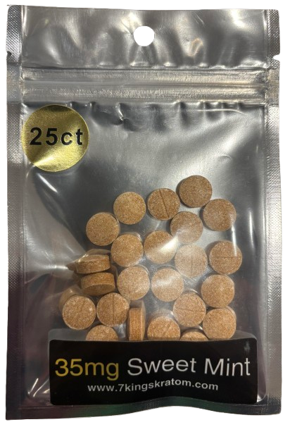 35mg (7-OH) Sweet Mint Tablets (tested 40.2mg)