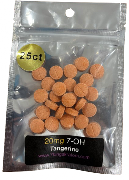 20mg (7-OH) Tangerine Bombs Dolla Tablets (Tested: 27.5mg)
