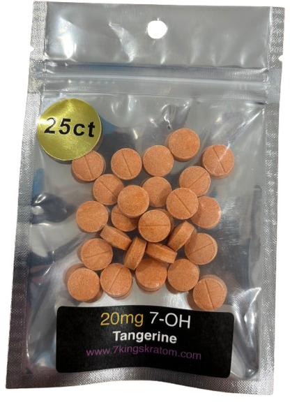 20mg (7-OH) Tangerine Bombs Dolla Tablets (Tested: 27.5mg)