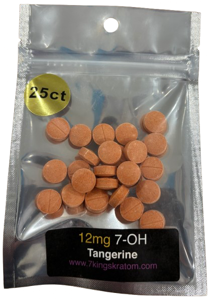 12mg (7-OH) Tangerine Bombs Dolla Tablets (Tested: 17.7mg)