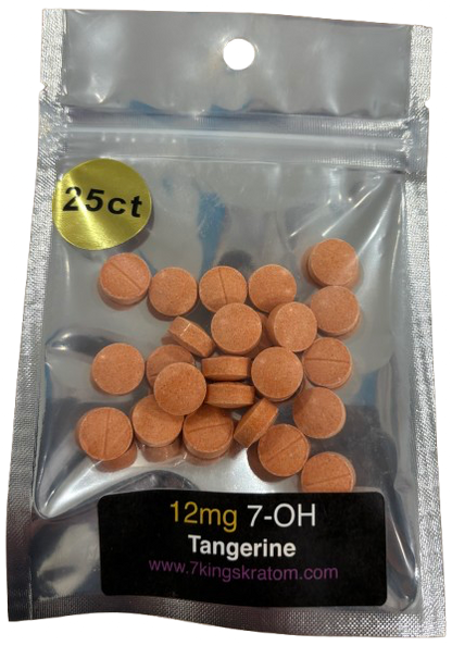 12mg (7-OH) Tangerine Bombs Dolla Tablets (Tested: 17.7mg)