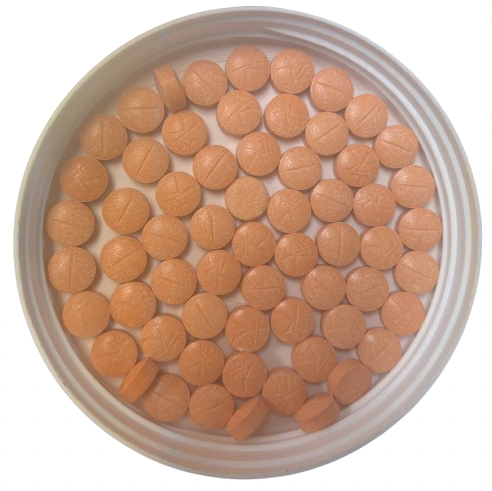 100mg (7-OH)Tangerine Tablets (tested 119mg)