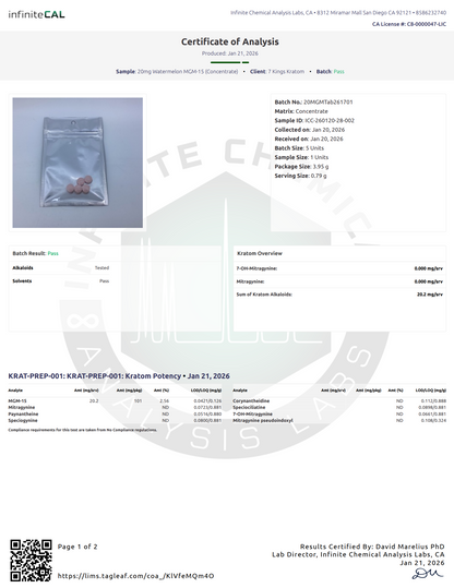 20mg MGM-15 Watermelon (Tested 20.2mg)